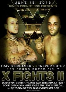 12987154_607987176032835_1759431226636463565_n - MyMMANews Travis Creamer fights Trevor Suter at X Fight II