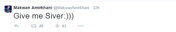 Amirkhani tweet