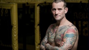 CM Punk, photographed at Roufusport Mixed Martial Arts Academy in Milwaukee. Photo by Sara Stathas