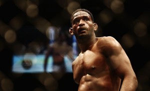 AUCKLAND, NEW ZEALAND - JUNE 28:  Neil Magny of USA celebrates after winning the UFC Welterweight bout between Neil Magny of USA and Rodrigo De Lima of Brazil on June 28, 2014 in Auckland, New Zealand.  (Photo by Hannah Peters/Getty Images)