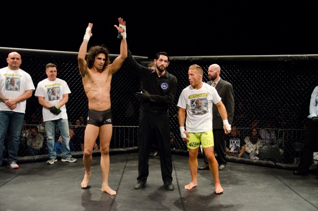 "The Crow" defeated Scott "The Animal" Heckman at X Fights, January 30