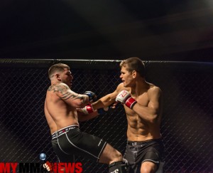 Mickey Gall trades shots with Joe Morrison at WCC XI. Photo by William McKee