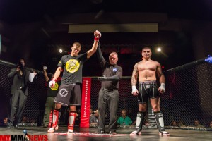 Mickey Gall defeats Joe Morrison at WCC XI. Photo by William McKee