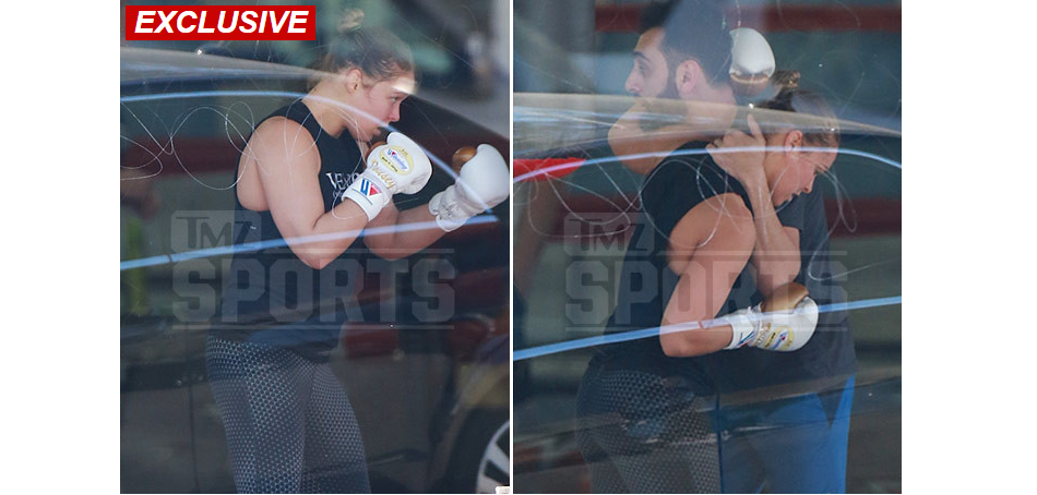 Ronda Rousey training