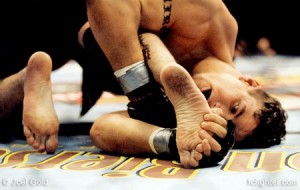 Frank Mir submits Tanks Abbott via toe hold. Photo by Joel Gold - FCFighter.com