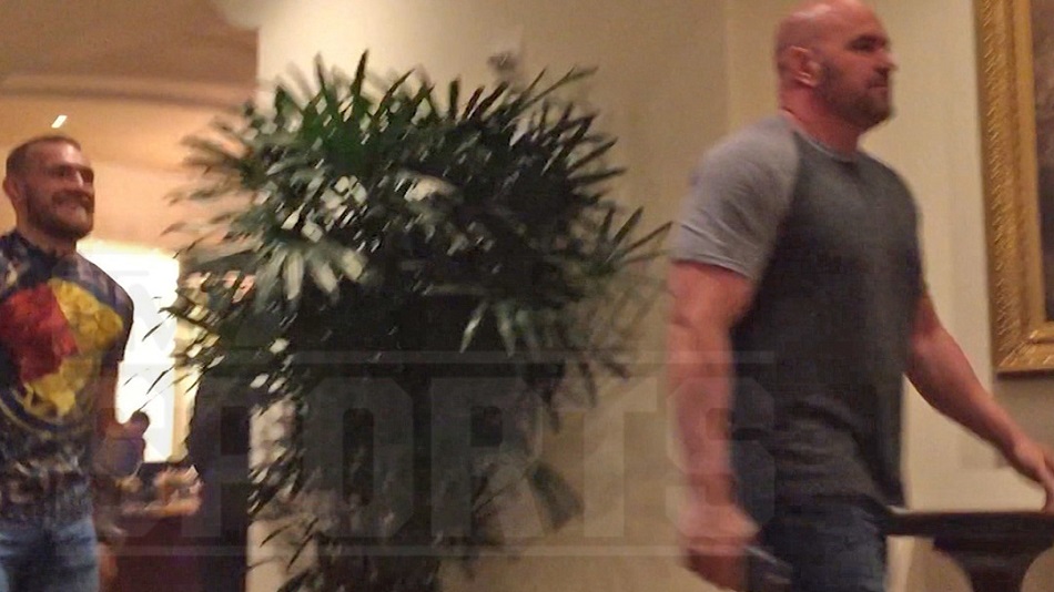 Conor McGregor and Dana White meet in Beverly Hills